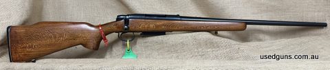 #266/219. Pretty tidy I reckon. has some bruising on stock in front of magazine. Bore looks good. I list all my guns as Fair unless they are new, it is up to yo