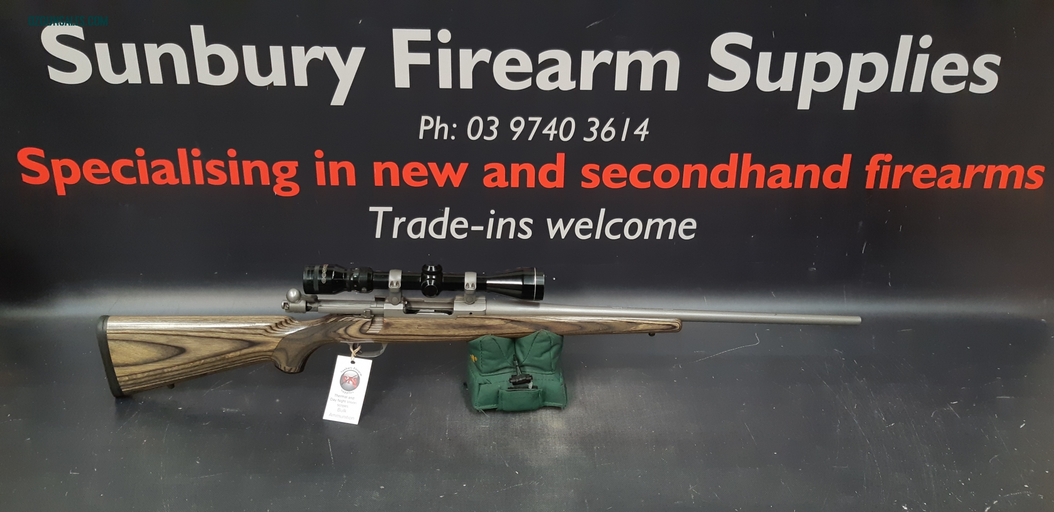 Ruger M77 Hawkeye 223rem S/H with Scope AX132