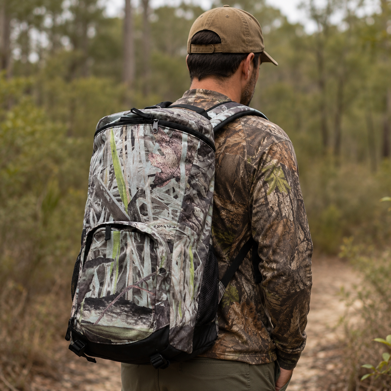 Trekker Barrel Backpack Koorangie Camo Fleece
