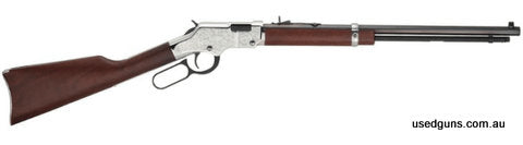 HEN004SEM Henry Silver Eagle 22 Magnum. In stock and ready to ship. Henry Silver Eagle 22 Magnum The Silver Eagle pattern, like the Henry Rifle itself, is one p