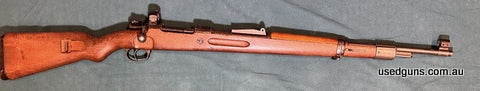 Israel K98 with Soderin peep site, good condition and rare in this configuration. Buyer to pay post transfer