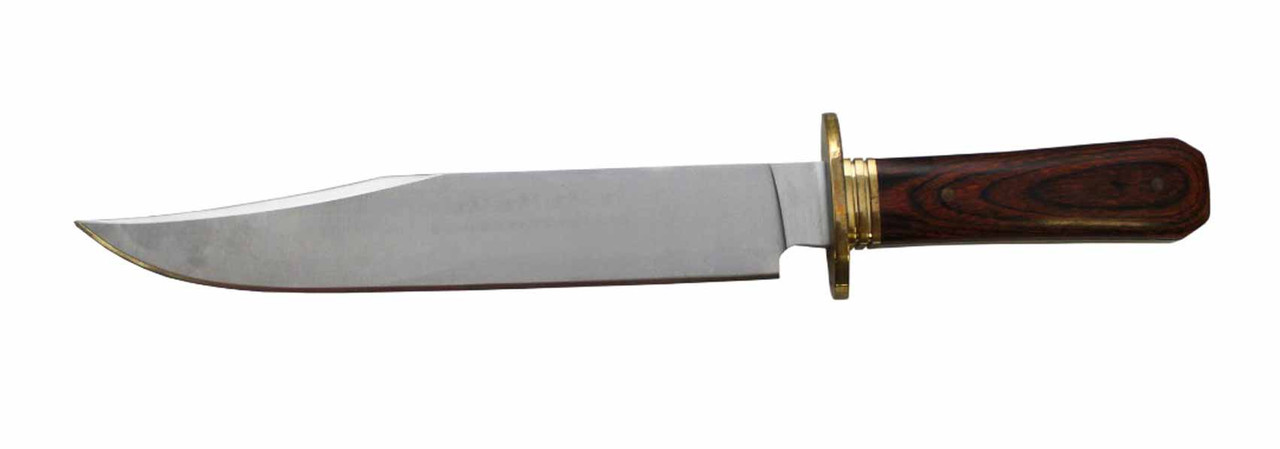 BOWIE STYLE KNIFE 9″ BLADE / PAKKA WOOD HANDLE