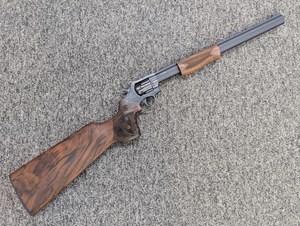 ALFAPROJ
CARBINE
REVOLVING RIFLE
MATTE BLUED FINISH
CATEGORY B
16.5" BARREL
ADJUSTABLE REAR SIGHT
CHECKERED WALNUT STOCK & FOREND

AVAILABLE IN
357 MAGNUM 6 SHOT NEW $2190
22WMR 8 SHOT NEW $2090
22LR 9 SHOT NEW $2090
PROHIBITED IN NSW !!!