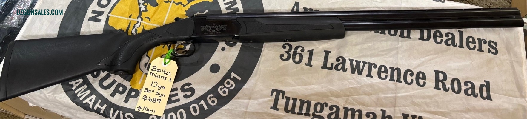 BOITO MIURA I O/U SHOTGUN 12GA 30IN SYNTHETIC
