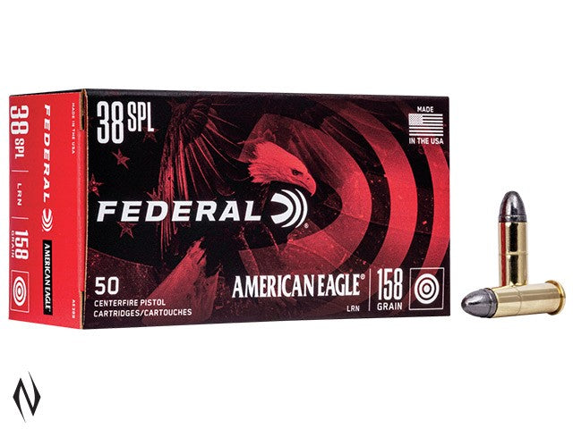 FEDERAL 38 SPL 158GR LEAD RN AMERICAN EAGLE (50PK)