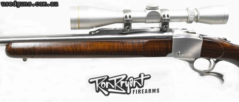 stunning Ruger No 1 in 30-06 photos dont do it justice , custom muzzle brake and very low round count, selling thanks to WAs proposed laws .. Overnight airfreig