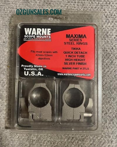 Warne Maxima QD 1" Rings Tikka / Brno Rifle