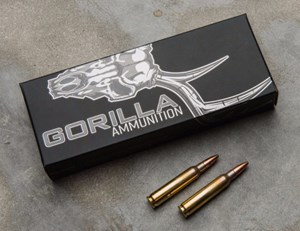 GORILLA
GA22362PS
PUNISHER SERIES
223REM, 62GR, HOLLOW POINT
AMMUNITION

$79.90 /PER 20
$359.55 /PER 100
$649 /PER 200
