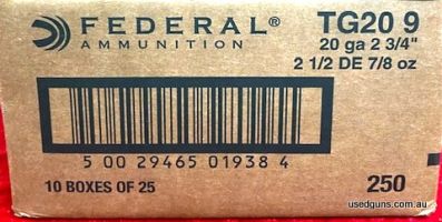 Federal 20G 2.75" No.9 24grm shotshells Suitable for Skeet or Quail.  Shop pick up only Greg SASA