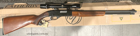 Winchester 250 22lr or 22short fitted with nice clear early Nikko japanese scope. All original and retains 98% of bluing but has 2 small scatches. Gun levers we