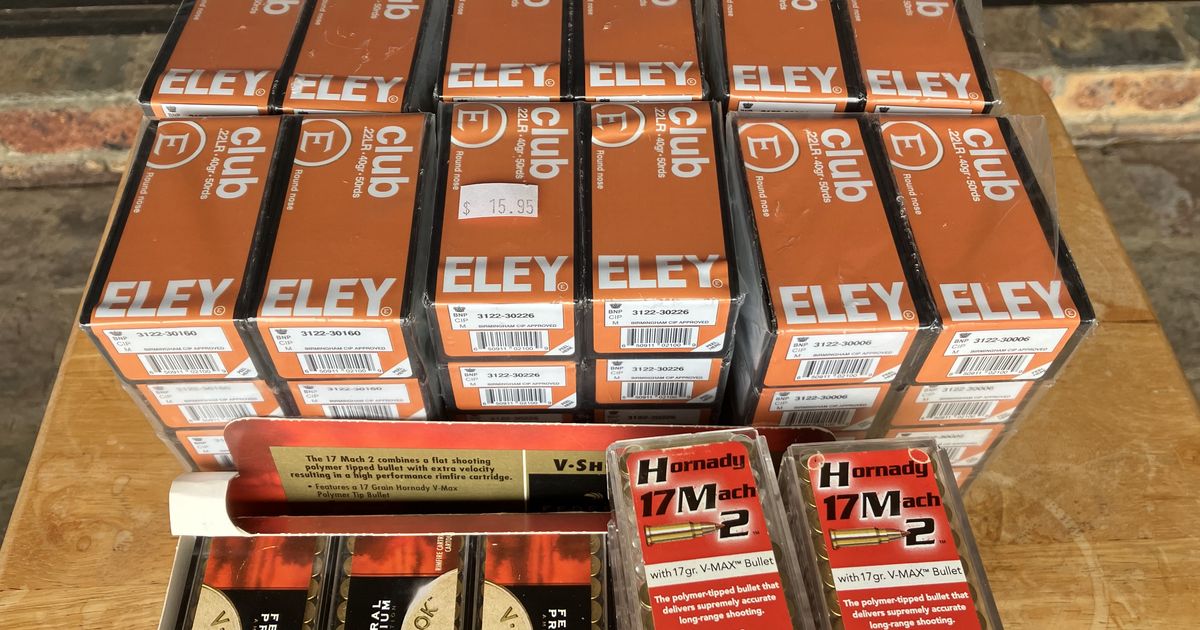 17HM2 and Eley Club 22LR