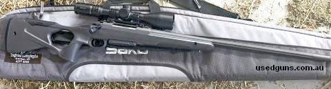 Excellent condition Sako S20 Hunter, Cerakoted version, comes with S20 rings and base, two stage Precision trigger, Sako S20 sling, and gun bag.
