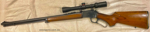 Beautiful 1975 marlin 39a, great condition for its age, with a 19 round .22LR mag capacity 3-9x40 scope, sling mounts front and back, its perfect for bunny bust
