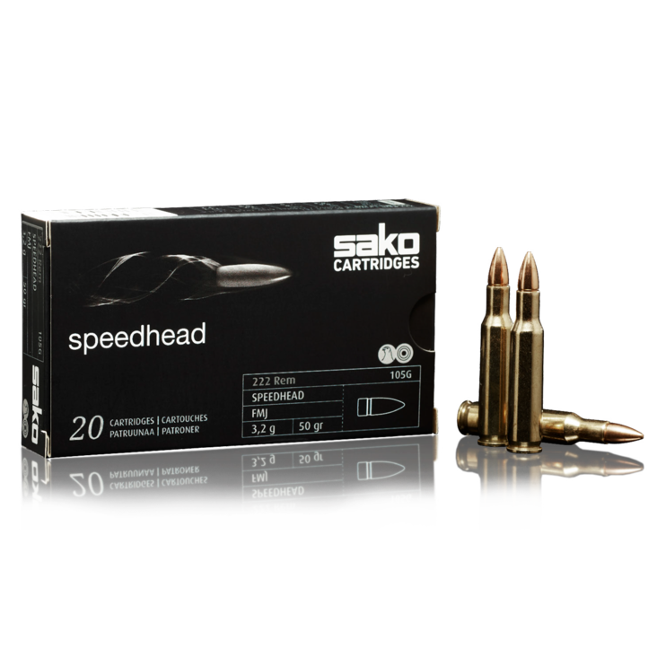 SAKO 222 50GR SPEEDHEAD FMJ (50PK)