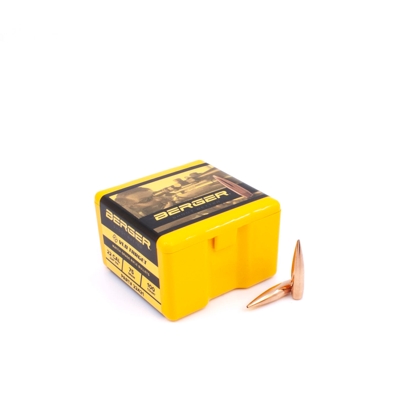 Berger 22 cal 75 gr VLD Target 100PK