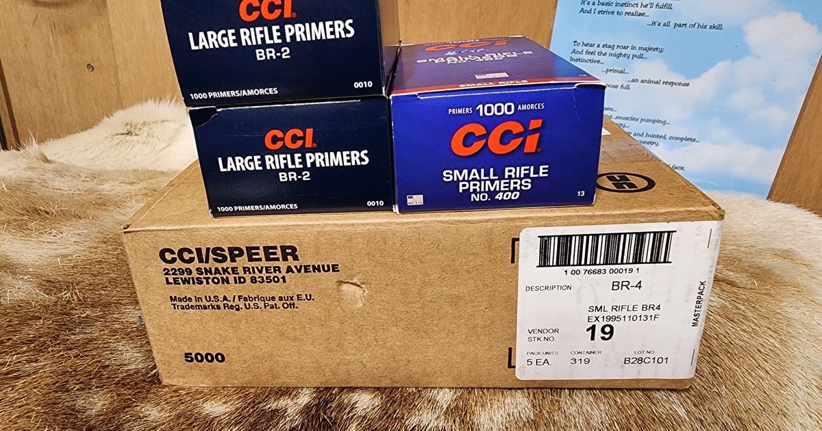 Primers - CCI, Winchester, OFV, Magtech, White River, Fiocchi. Powder RL23