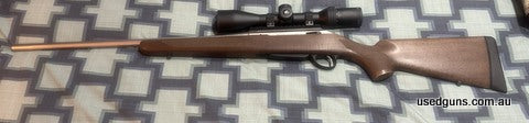Tikka T3X stainless fluted barrel timber stock as brand new, maybe shot 30 rounds. Fitted with GPO 2x12-50 Spectra 6X Scope Comes with Camo Neoprene Protector: 