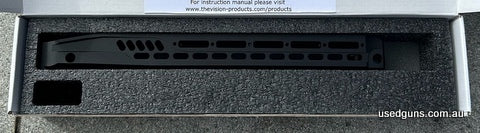 Competition forend / handguard for the vision chassis. The forend features an integrated ARCA rail. Length is medium. Forend will only fit vision chassis produc