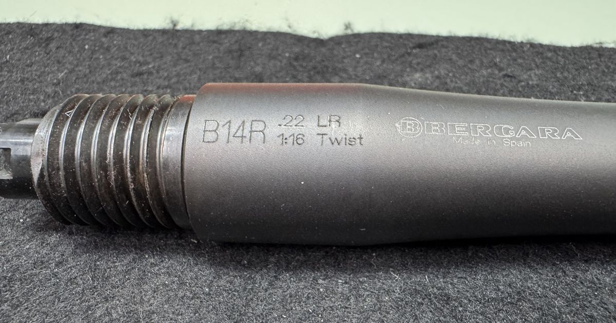 Bergara B14r heavy steel barrel 18 inch