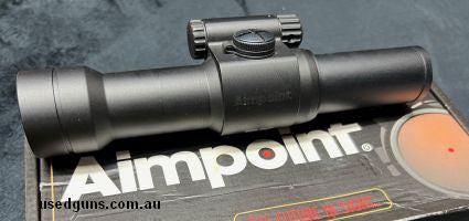 As new in the box Aimpoint 9000L Red Dot scope with 2MOA dot. Mounts with 30mm rings. $15 post Australia Wide.