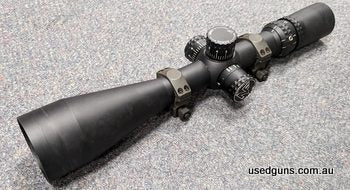 A Nightforce NXS 3.5-15x56 scope in very good condition. This scope has the NP-1RR reticle. This scope has side parallax and is illuminated. The click adjustmen