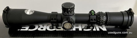 Nightforce ATACR 4-20x50 F1, 1 Mil, MIL-XT reticle with Digillum, ZeroStop turret, power throw lever and ED lenses. Purchased less than 12 months ago and fitted