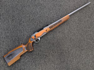 HOWA
1500 CUSTOM PRO VARMINT
223REM
5 SHOT
24 INCH BARREL
STAINLESS STEEL
1 IN 8 INCH TWIST
BOYD PRO VARMINT 
BLAZE ORANGE LAMINATED STOCK
WITH CUSTOM BW CHECKERING
MDT PIC RAIL
HACT ADJUSTABLE TRIGGER
ONE ONLY
#B804317

NEW $1295