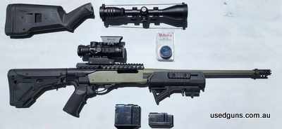 ‚Äö√Ñ¬¢ Remington 7600 .308 ‚Äö√Ñ¬¢ Cerakoted Green ‚Äö√Ñ¬¢ Mesa Tactical telescoping Stock & Rail Adapter (Shotgun conversion kit) ‚Äö√Ñ¬¢ Magpul MIAD Grip ‚Äö