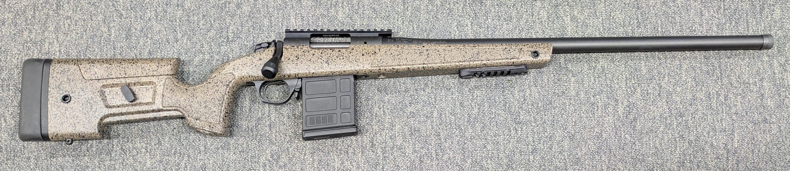 A Bergara B14 HMR in 6.5 Creemoor in excellent condition. The rifle is fitted with a Picatinnt rail and Magpul PMAG 10 shot magazine. The rifle is classed as ex