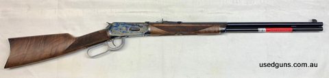 Winchester shipment landed! Deluxe colour case hardened with a semi-octagonal barrel, this is a premium rifle for the fanciest of cowboys. One only! Won't last!