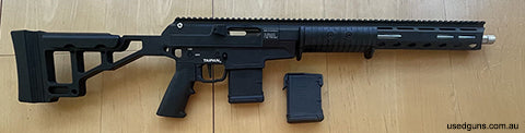 Bought it a few months ago, only shot it at an indoor range, only shot under 100 rounds. Comes with second magazine and butt stock plastic spacers.