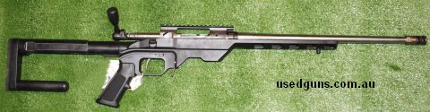 Custom Savage Model 10, fitted into an MDT chassis with custom bag, rider tube stock, Gunsmith fitted Krieger 1 in 8 twist stainless steel 20" barrel with 2xR m