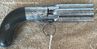 Belgium 4 barrel muzzle loading pistol