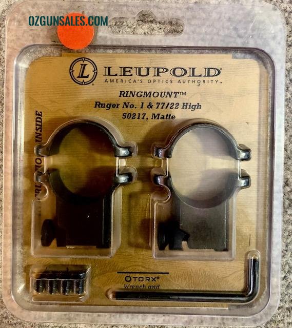 Ruger No1 OR M77/22 Rifle 1" Mounts
