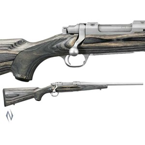 RUGER
77 COMPACT STAINLESS LAMINATED
STAINLESS STEEL
LAMINATED STOCK
AVAILABLE IN
77CRBBZ243 243WIN
77CRBBZ708 7MM-08
77CRBBZ308 308WIN
NEW $2135