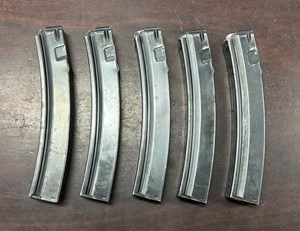 HECKLER & KOCH
MP5 
9MM
30 SHOT
CATEGORY D 
ORIGINAL MAGAZINES
ONE ONLY

EXC+ $179
UN-BONDED CATEGORY D MAGS
NO AG PERMIT REQUIRED FOR PURCHASE