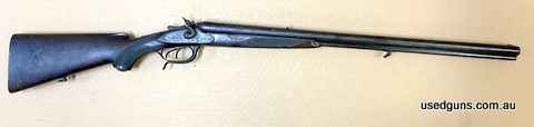 The condition of this rifle is not good, rusty barrels and action, cracked timber stock around the pistol grip and the action doesn't lock up that tight. Not 10