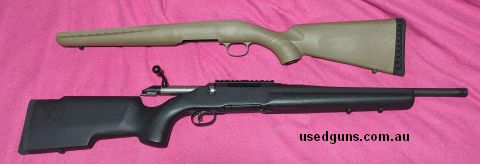 Ruger American Ranch Rifle in 300 Blackout in a Boyds Tacticool stock (original stock included), great rifle in excellent condition, less than 100 rounds throug