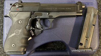 As new US made Beretta 92FS Brigadier 9mm, as new in box with two 10rd magazines, The Beretta 92FS Brigadier is designed to be a low-recoiling, high durability 