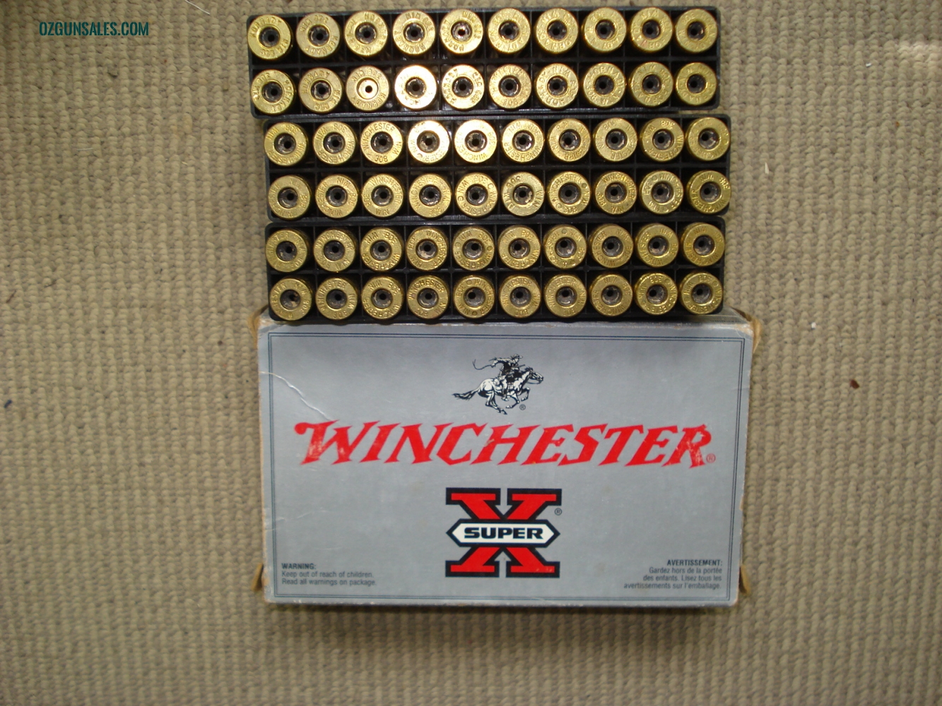 Winchester 308 once fired brass