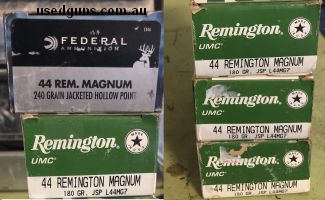 4x 50 Remington 44mag 180gr Jacketed soft point factory rounds and 1x 20 Federal 240gr Located near Narrabri or Gunnedah NSW