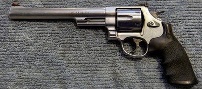 Smith & Wesson 44 Magnum. Model 629. Part of deceased estate. Hasn't been used much in recent years. Barrel Length 210mm.