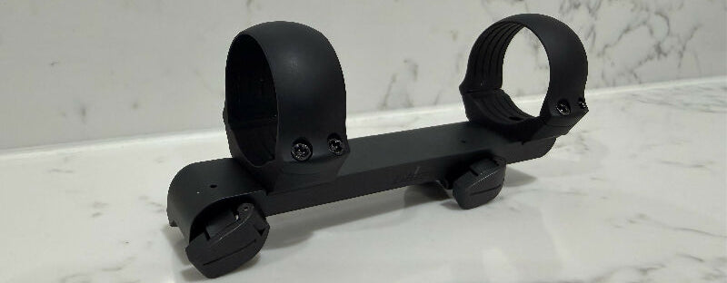 Blaser saddle mount in 30mm low rings. Used to mount a scope then changed my mind. Free shipping