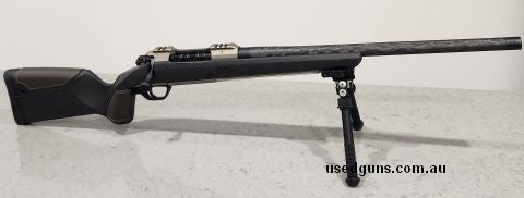 Gunwerks nexus 6.5prc 20" barrel, 13.5 Lop, 1:8 twist , has threaded cap, muzzle brake also included. Gunwerks case, gunwerks scope cover and gunwerks sling inc