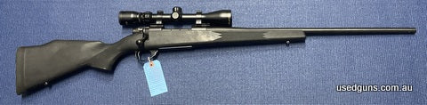 Good condition Weatherby Vanguard in 270W. Sports a Tasco World Class 3-9x40 scope.