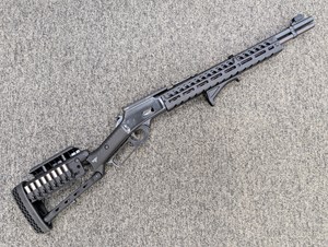 MARLIN 
1894 RANGER POINT STEALTH
CUSTOM
CLASSIC BLUED FINISH
10 SHOT
MDT PIC RAIL
RANGER POINT TACTICAL STOCK & FOREND
RANGER POINT CARTRIDGE QUIVER
RANGER POINT CHEEK PIECE
JARD TRIGGER
MAGPUL AFG FRONT GRIP
RUGER MANUFACTURED MARLIN BASE RIFLE
SUPER SMOOTH

AVAILABLE IN
357 MAGNUM 