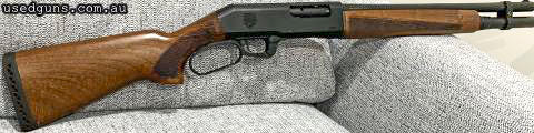 Uzkon LA887 lever action shotgun, if it wasn‚Äö√Ñ√¥t for a few minor nicks in the stock would be advertised as new condition. 21‚Äö√Ñ√π barrel model with 7 shot
