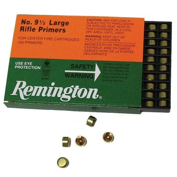 REMINGTON NO. 9 1/2 LARGE RIFLE PRIMERS (1000PK)