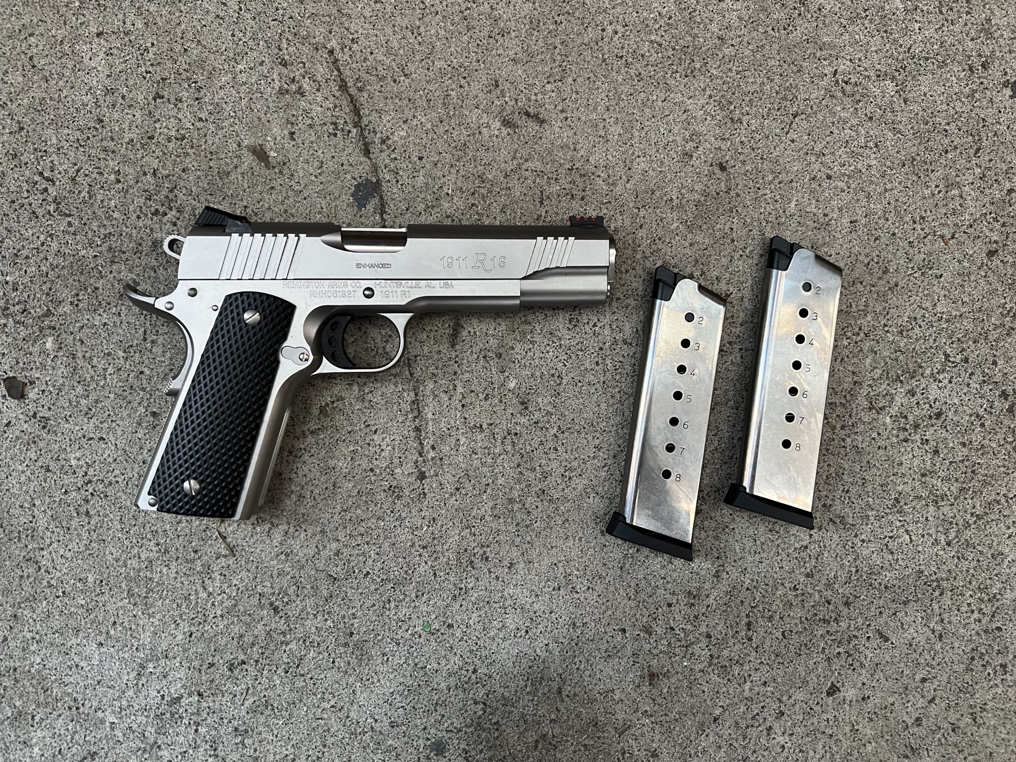 Remington 1911-R1 Enhanced Stainless 45ACP - Inc. 6 x 8 Round Mags