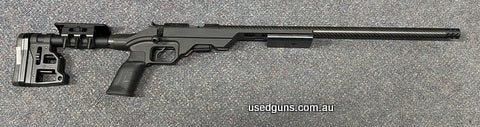 Very good condition CZ 455 Carbon in 22LR. Has an MDT chassis with a 2 way adjustable buttstock and an MDT ergo grip. Sports a 22 inch threaded carbon sleeved l